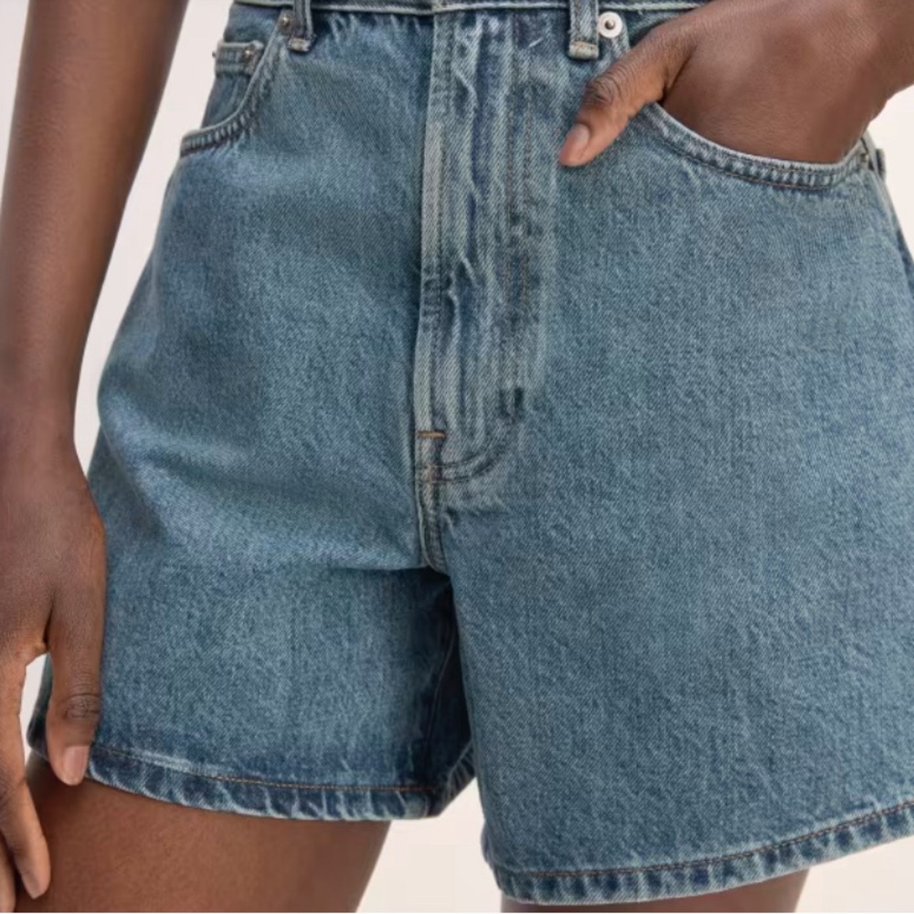 Everlane A-Line denim shorts